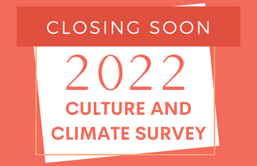  Climate Survey Closing Soon graphic